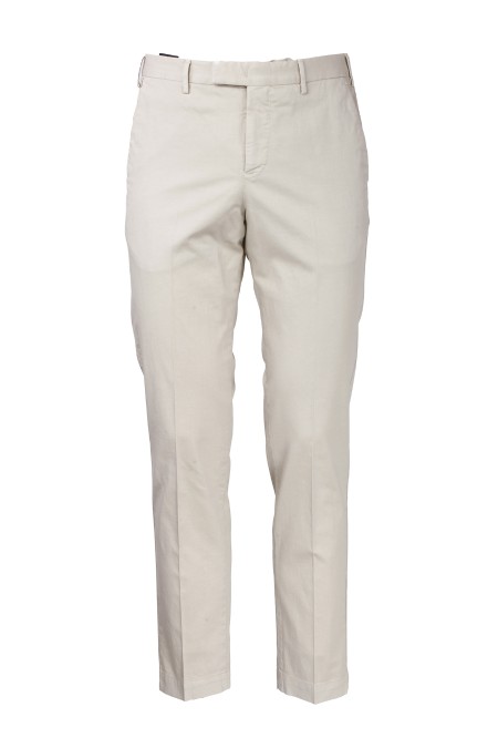 Shop PT01  Trousers: PT01 stretch trousers in cotton and linen.
Slim fit.
Composition: 75% Cotton 23% Linen 2% Elastane.
Made in Italy.. COATMAZ00CL1 PM09-Y017